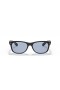 Ray-Ban RB2132F Nieuwe Wayfarer Classic M (55 - 18) / Blauwe lenzen en Zwart frame Zonnebrillen