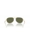 Ray-Ban RB3735 Bain Brug XXL (60 - 17) / Groene lenzen en Goud frame Zonnebrillen
