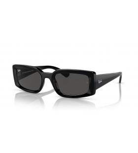 Ray-Ban RB4395 Kiliane Bio-Based M (54 - 21) / Grijs objectieven en Zwart frame Zonnebrillen