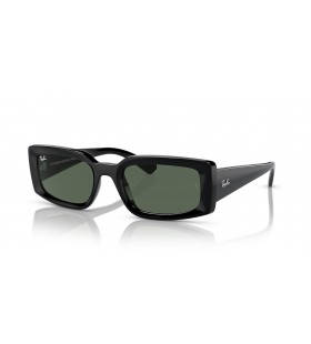 Ray-Ban RB4395 Kiliane Bio-Based M (54 - 21) / Groene lenzen en Zwart frame Zonnebrillen