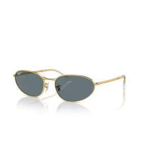 Ray-Ban RB3734 XL (59 - 18) / Blauwe lenzen en Goud frame Zonnebrillen