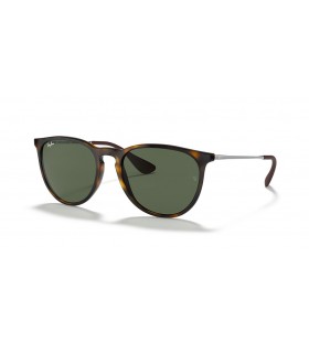 Ray-Ban RB4171 Erika Classic M (54 - 18) / Groene lenzen en Schildpad frame Zonnebrillen