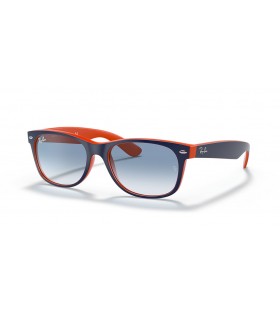Ray-Ban RB2132 New Wayfarer Kleur Mix M (55 - 18) / Blauwe lenzen en Blauw frame Zonnebrillen