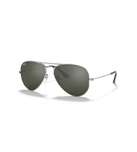 Ray-Ban RB3025 Aviator Spiegel XL (58 - 14) / Grijs lenzen en Zilver frame Zonnebrillen