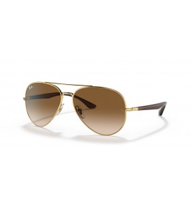Ray-Ban RB3675 XL (58 - 14) / Bruin lenzen en Goud frame Zonnebrillen
