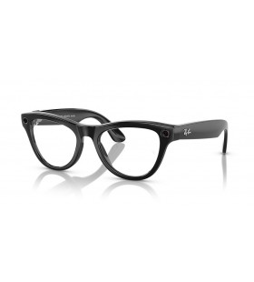 Ray-Ban RW4010 Meta Skyler M (52 - 20) / Blauwe lenzen en Zwart frame Zonnebrillen