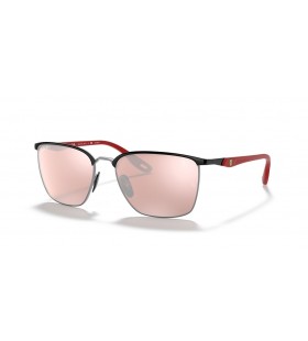 Ray-Ban RB3673M Scuderia Ferrari Collectie M (56 - 17) / Zilver objectieven en Zwart frame Zonnebrillen