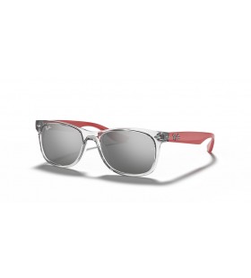 Ray-Ban RB9052S Nieuwe Wayfarer Kinderen S (48 - 16) / Grijs lenzen en Grijs frame Zonnebrillen