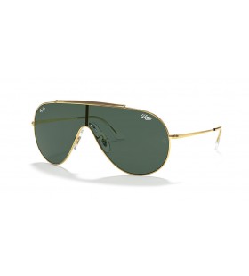 Ray-Ban RB3597 Vleugels XL (0 - 133) / Groene lenzen en Goud frame Zonnebrillen