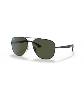Ray-Ban RB3683 L (56 - 15) / Groene lenzen en Zwart frame Zonnebrillen