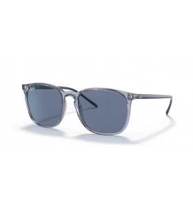 Ray-Ban RB4387 M (56 - 18) / Blauwe lenzen en Blauw frame Zonnebrillen