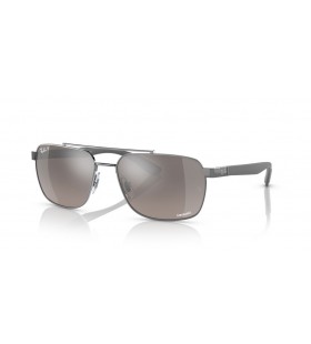 Ray-Ban RB3701 XXL (59 - 17) / Grijs lenzen en Zilver frame Zonnebrillen