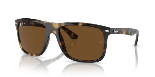 Ray-Ban RB4547 Poikaystävä Kaksi XL (60 - 18) / Ruskeat linssit ja Kilpikonnan runko Aurinkolasit