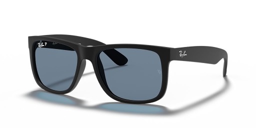 Ray-Ban RB4165 Justin Classic S (54 - 16) / Sininen linssit ja Musta runko Aurinkolasit