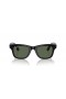 Ray-Ban RW4006 Ray-Ban | Meta Wayfarer M (- 50 - 22) / Vihreä linssit ja Musta runko Aurinkolasit
