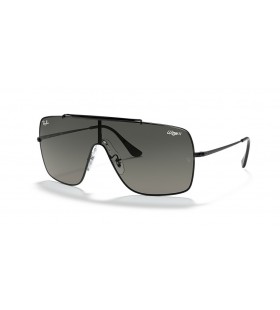 Ray-Ban RB3697 Siivet II-XXL (0 - 135) / Harmaa linssit ja Musta runko Aurinkolasit