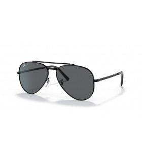 Ray-Ban RB3625 Uusi Aviator L (58 - 14) / Harmaa linssit ja Musta runko Aurinkolasit