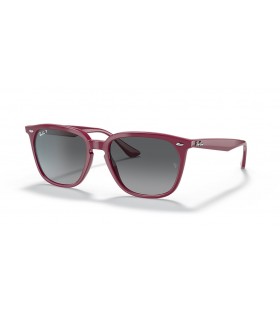 Ray-Ban RB4362 L (55 - 18) / Harmaa linssit ja Punainen runko Aurinkolasit