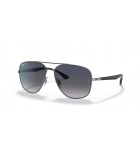 Ray-Ban RB3683 L (56 - 15) / Sininen linssit ja Hopea runko Aurinkolasit