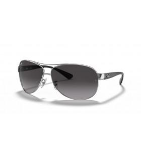 Ray-Ban RB3386 XXL (67 - 13) / Harmaa linssit ja Hopea runko Aurinkolasit