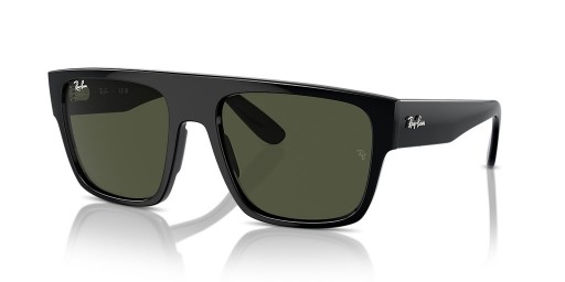 Ray-Ban RB0360S Drifter XL (57 - 20) / les lentilles Vertes et Noir frame Lunettes de soleil