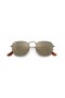 Ray-Ban RB8157 Frank Titane S (51 - 20) / Bleu de lentilles et d'Or frame Lunettes de soleil