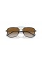 Ray-Ban RBR0102S Caravane Inverse XL (58 - 15) / lentilles Brunes et Noir frame Lunettes de soleil