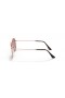 Ray-Ban RB3548N Hexagonal Plat de Lentilles M (51 - 21) / Violet lentilles et Rose frame Lunettes de soleil