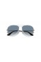 Ray-Ban RB3025 Aviator Gradient XXL (62 - 14) / Bleu de lentilles et de Lunettes de soleil de cadre en Argent