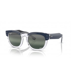 Ray-Ban RB0298S Mega Hawkeye Chromance L (53 - 21) / Transparent lentilles et Bleu frame Lunettes de soleil