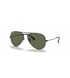 Ray-Ban RB3025 Aviator Classic XL (58 - 14) / les lentilles Vertes et Noir frame Lunettes de soleil