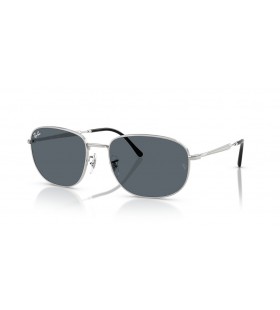 Ray-Ban RB3754 XXL (60 - 19) / Bleu de lentilles et de Lunettes de soleil de cadre en Argent