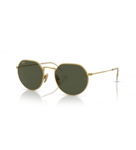 Ray-Ban RB8165 Jack Titane M (53 - 20) / les lentilles Vertes et Or frame Lunettes de soleil