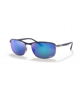 Ray-Ban RB3671CH Chromance XXL (60 - 16) / lentilles Grises et Blue frame Lunettes de soleil