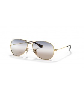 Ray-Ban RB3362 Cockpit Bi-Gradient M (56 - 14) / Bleu de lentilles et d'Or frame Lunettes de soleil
