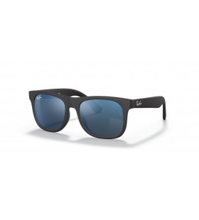 Ray-Ban RB9069S Justin les Enfants S (48 - 16) / Bleu de lentilles et Noir frame Lunettes de soleil