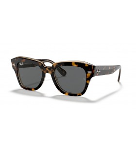 Ray-Ban RB2186 State Street M (49 - 20) / lentilles Grises et Tortoise frame Lunettes de soleil