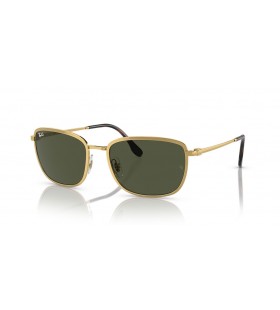 Ray-Ban RB3705 XXL (60 - 19) / les lentilles Vertes et Or frame Lunettes de soleil