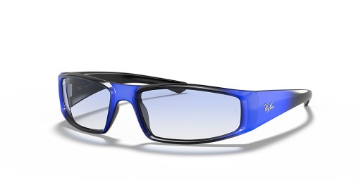 Ray-Ban RB4335 S (58 - 17) / Blauen Gläsern und Schwarzem Rahmen, Sonnenbrillen