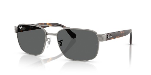Ray-Ban RB3751 L (58 - 17) / Grau Linsen und Silber-Rahmen-Sonnenbrille