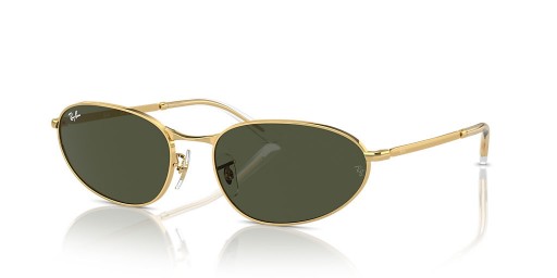 Ray-Ban RB3734 XL (59 - 18) / Grünen Gläsern und Gold Rahmen Sonnenbrille