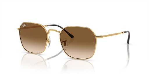 Ray-Ban RB3694 Jim L (53 - 20) / Braun Linsen und Gold Rahmen Sonnenbrille