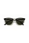 Ray-Ban RB3016 Clubmaster Classic L (51 - 21) / Grünen Gläsern und Schwarzem Rahmen, Sonnenbrillen