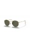 Ray-Ban RB3447 Round Metal S (50 - 21) / Grünen Gläsern und Gold Rahmen Sonnenbrille
