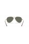 Ray-Ban RB8125M Aviator Titanium XL (58 - 14) / Grünen Gläsern und Gold Rahmen Sonnenbrille