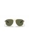 Ray-Ban RB3683 L (56 - 15) / Grünen Gläsern und Gold Rahmen Sonnenbrille