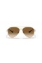 Ray-Ban RB3675 XL (58 - 14) / Braun Linsen und Gold Rahmen Sonnenbrille