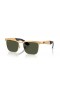 Ray-Ban RB3875 Wayfarer Deluxe L (53 - 18) / Grünen Gläsern und Gold Rahmen Sonnenbrille