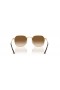 Ray-Ban RB3694 Jim L (53 - 20) / Braun Linsen und Gold Rahmen Sonnenbrille