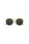 Ray-Ban RB3447 Round Metal-Legende, die Gold-S (50 - 21) / Grünen Gläsern und Gold Rahmen Sonnenbrille
